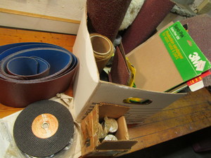 lot 372 image: Abrasive sanding paper, cutoff whe...