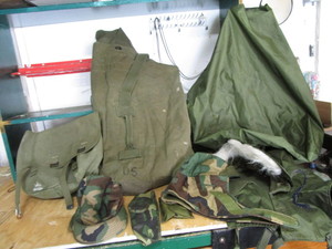 lot 466 image: Military including waterproof bag, ...