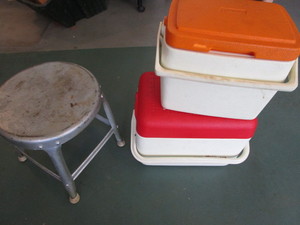 lot 492 image: Coolers - Coleman & Gott, metal sto...