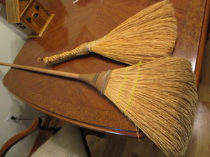 lot 499 image: Kitchenette custom broom, fancy han...