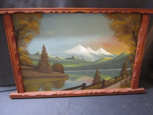 lot 515 image: Original painting, 29x17.5...