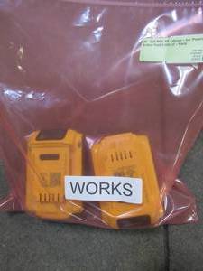 lot 23 image: DEWALT 20-Volt MAX XR Lithium-Ion Premium Battery Pack 4.0Ah (2-Pack), DCB204-2. Used.