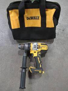 lot 41 image: DEWALT 20-Volt MAX Brushless Cordless 12 in. Hammer DrillDriver with FLEXVOLT ADVANTAGE (Tool Only), DCD999B Used.