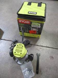 lot 50 image: RYOBI 8.5 Amp 1-12 Peak HP Router, R1631K - Used.