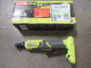 lot 57 image: RYOBI 18-Volt ONE Cordless 38 in. 4-Position Ratchet (Tool Only), P344, Used.