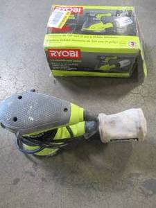 lot 60 image: RYOBI 2.6 Amp 5 in. Random Orbital Sander, RS290G, - Used.