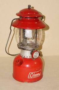 lot 19 image: Vintage Coleman Curved Glass Lantern