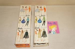 lot 112 image: 2 Vintage Barbie Boxes and a Manual