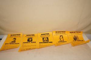 lot 129 image: Star Wars and Star Trek Wanted Posters