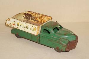 lot 131 image: Buddy L Pressed Steel Gravel Dump Truck
