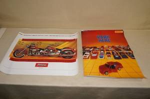 lot 136 image: 2 Posters - Matchbox, Custom Harley