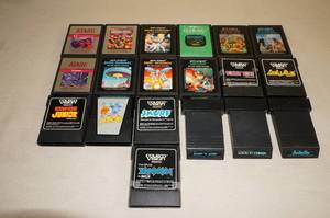lot 142 image: Coleco Vision and Atari Game Cartridges - Mario, ET, Donkey Kong