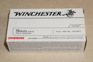 lot 9 image: 50 Winchester 9mm NATO 124 Gr FMJ Ammo