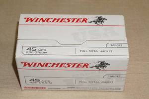 lot 11 image: 100 Winchester .45 Auto 230 Gr FMJ Ammo