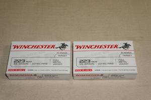 lot 38 image: 40 Winchester .223 Rem 55 Gr FMJ Ammo