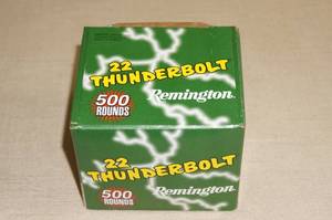 lot 42 image: 500 Remington 22 Thunderbolt .22 LR Ammo