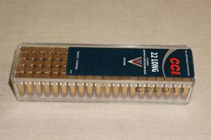 lot 45 image: 100 CCI .22 LR 29 Gr CPRN Ammo