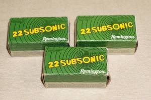 lot 49 image: 150 Remington 22 Subsonic .22 LR HP Ammo