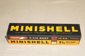 lot 53 image: 20 Aguila MiniShell 12 Ga 1-34 7-12 Shot Shotshells