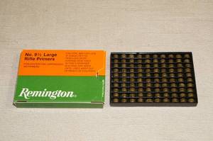 lot 56 image: 100 Remington No 9-12 Large Rifle Primers