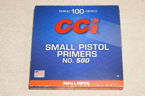 lot 59 image: 100 CCI No 500 Small Pistol Primers
