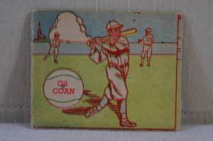 lot 6 image: 1949 M. P. & Co Gil Coan #114 Baseball Card
