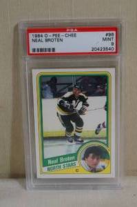 lot 11 image: 1984 O-Pee-Chee Neal Broten #96 - PSA Mint 9