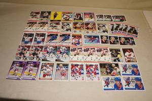 lot 75 image: Hockey Cards - Lafleur, Bourque, Leetch, Shanahan