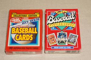 lot 80 image: 2 Baseball Card Sets - Hills Hit Men, Playing Cards