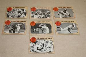 lot 22 image: 1968 Topps World Series Baseball Cards