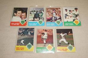 lot 23 image: 1963 Topps World Series Baseball Cards