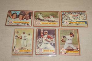 lot 24 image: 1962 Topps World Series Baseball Cards