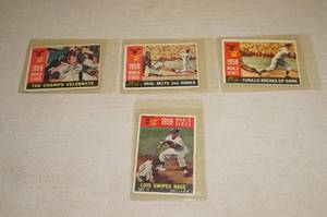 lot 25 image: 1960 Topps World Series Baseball Cards