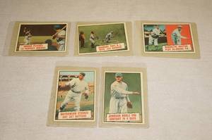 lot 27 image: 1961 Topps Highlight Baseball Cards