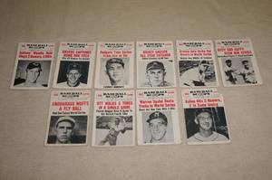 lot 48 image: 1961 Nu-Card Baseball Scoops Cards - Spahn, Kaline