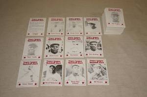 lot 47 image: 1986 Negro League Stars Complete Baseball Card Set