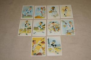 lot 57 image: Baseball Greats Caricature Cards