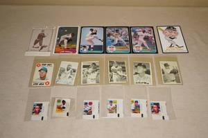 lot 14 image: Baseball Cards - Large Format, Deckle, Cut Outs