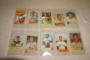 lot 15 image: 1954 Topps and Bowman Baseball Cards