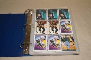 lot 105 image: Binder of Hockey Cards - Jagr, Yzerman, Hull
