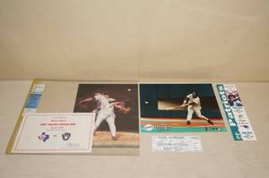 lot 116 image: Milestone Game Tickets - Ryan 300th Win, Gwynn 3000th Hit, Marino Record Yards