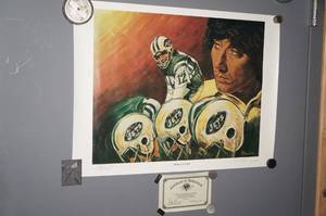 lot 109 image: Joe Namath Signed Moment of Truth Print