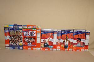 lot 121 image: Olympic Athlete Wheaties Boxes