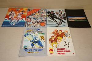 lot 137 image: Minnesota Sports Yearbooks and Programs