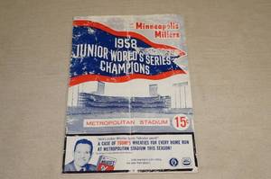 lot 134 image: 1959 Minneapolis Millers Program
