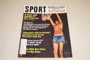 lot 135 image: March 1967 Sport Magazine - Wilt Chamerlain, Sandy Koufax Death