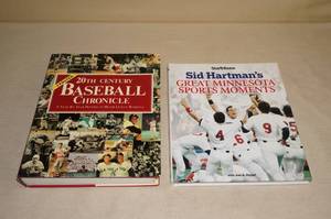 lot 151 image: Sid Hartman Minnesota Sports Moments Book and 20th Century Baseball Book