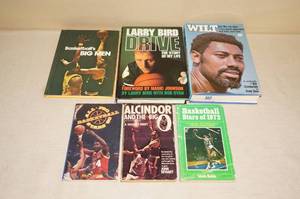 lot 161 image: Basketball Books - Bird, Wilt, Alcindor