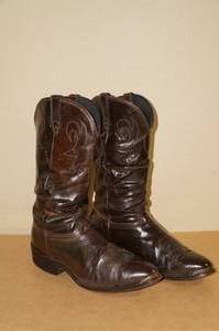 lot 18 image: Durango Leather Cowboy Boots - Mens 12w