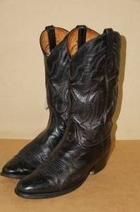 lot 21 image: Lucchese 2000 Leather Cowboy Boots - Size 8.5e
